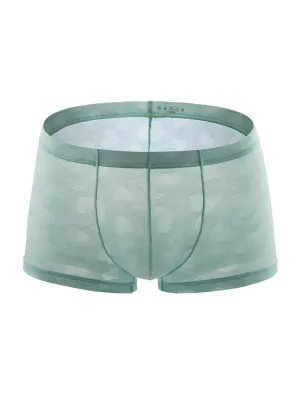 3- Pack Mens Sexy Heart Mesh Trunks