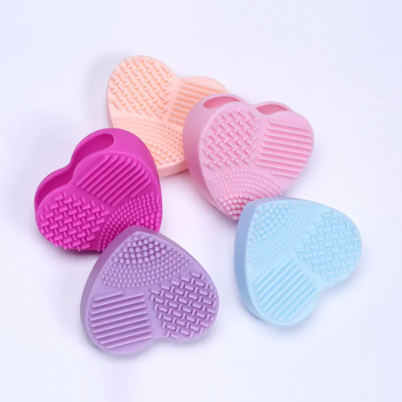 4pcs Silicone Makeup Brush Cleaner Pad Cleaning Mat