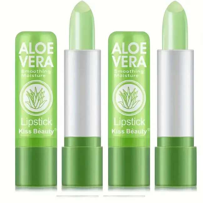 Aloe Vera Color Changing Lipstick - Long Lasting, Moisturizing, Waterproof Lip Care With Nutritious Plumper Tinted Lip Gloss Valentine's Day Gifts