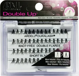 Ardell Double Up Knot Free Double Flares Lashes Short Black