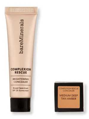Bareminerals Complexion Rescue Brightening Concealer SPF 25 .34 fl oz 10 ml 12 Medium Deep Tan Amber