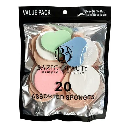Bazic Beauty Make-up Blender Sponge 20pk