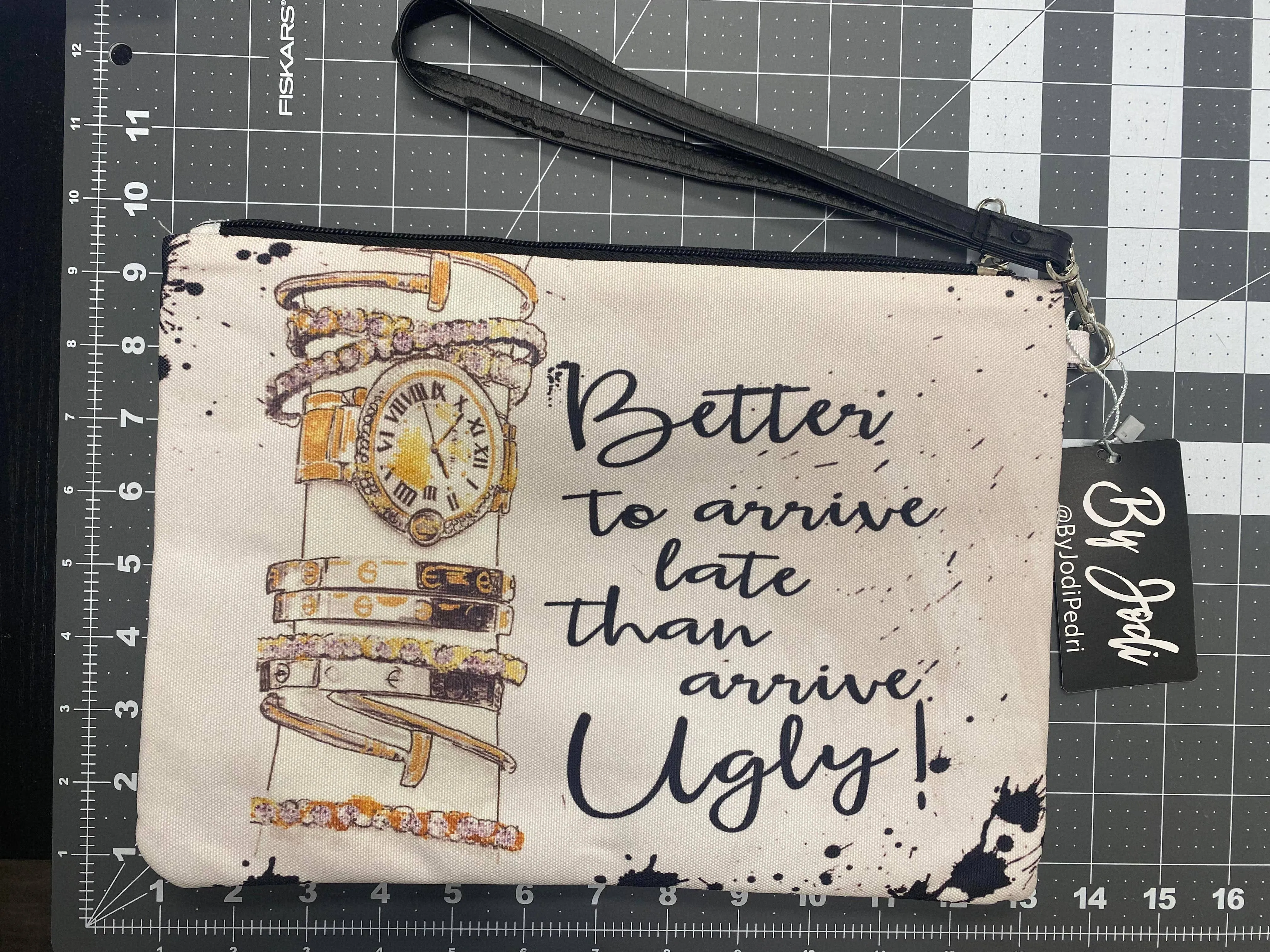 Better to Arrive Late Makeup Bag, Accessory Pouch: Small