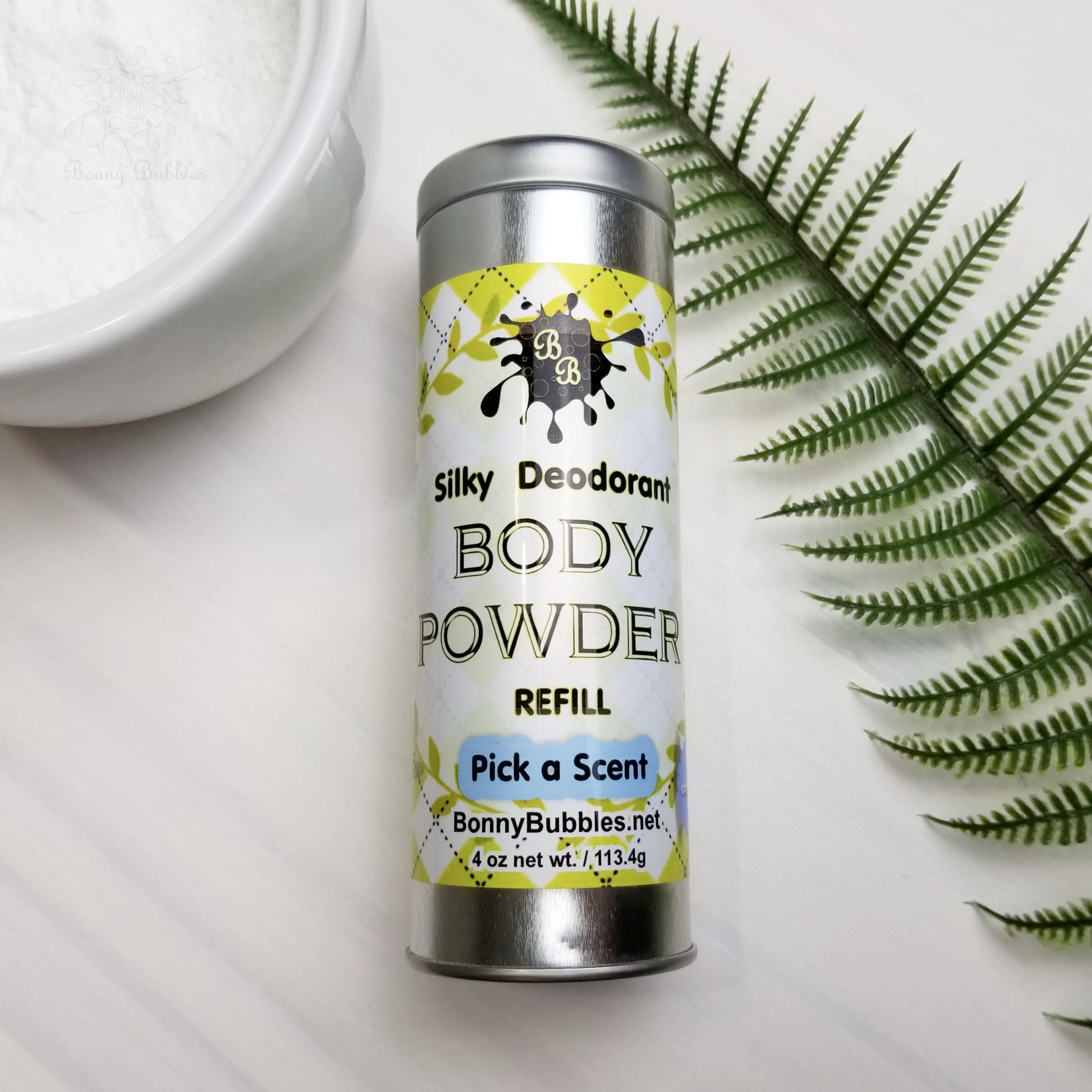 Body Powder Refill, 4 oz - Pick a Scent