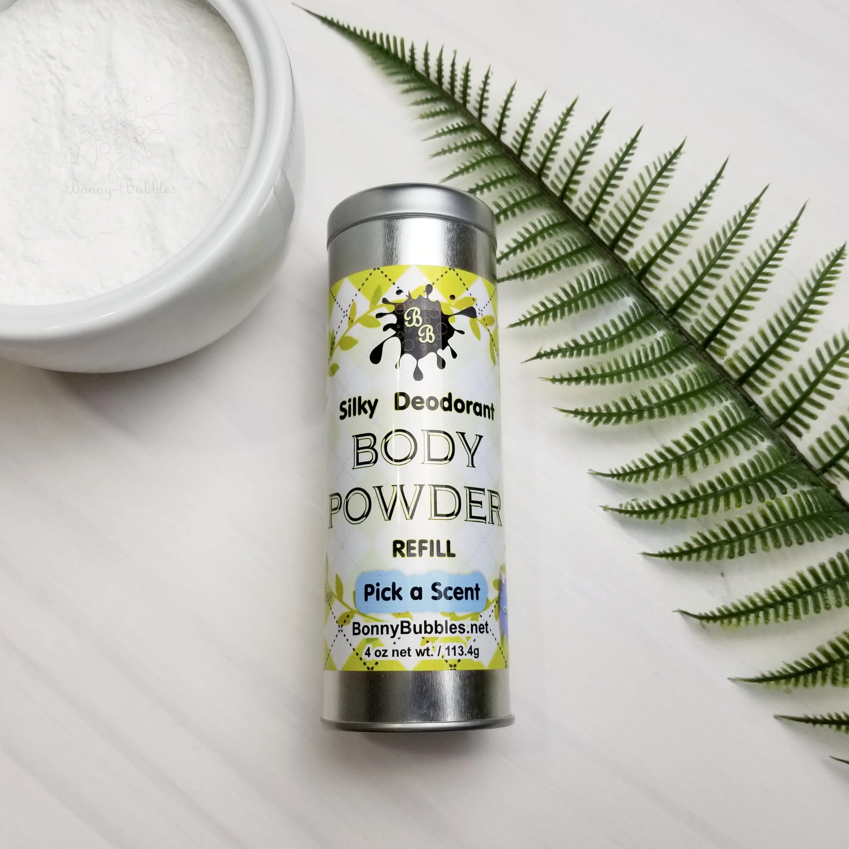 Body Powder Refill, 4 oz - Pick a Scent