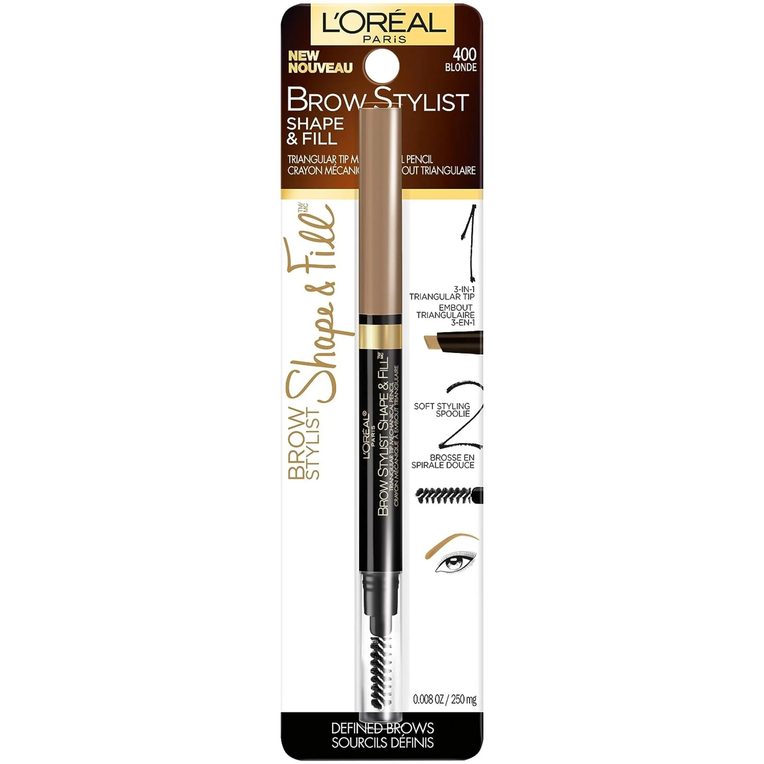Brow Stylist Shape & Fill Mechanical Eye Brow Makeup Pencil