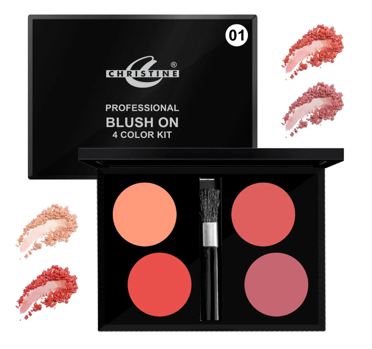 CHRISTINE BLUSH ON 4 COLOR KIT-01
