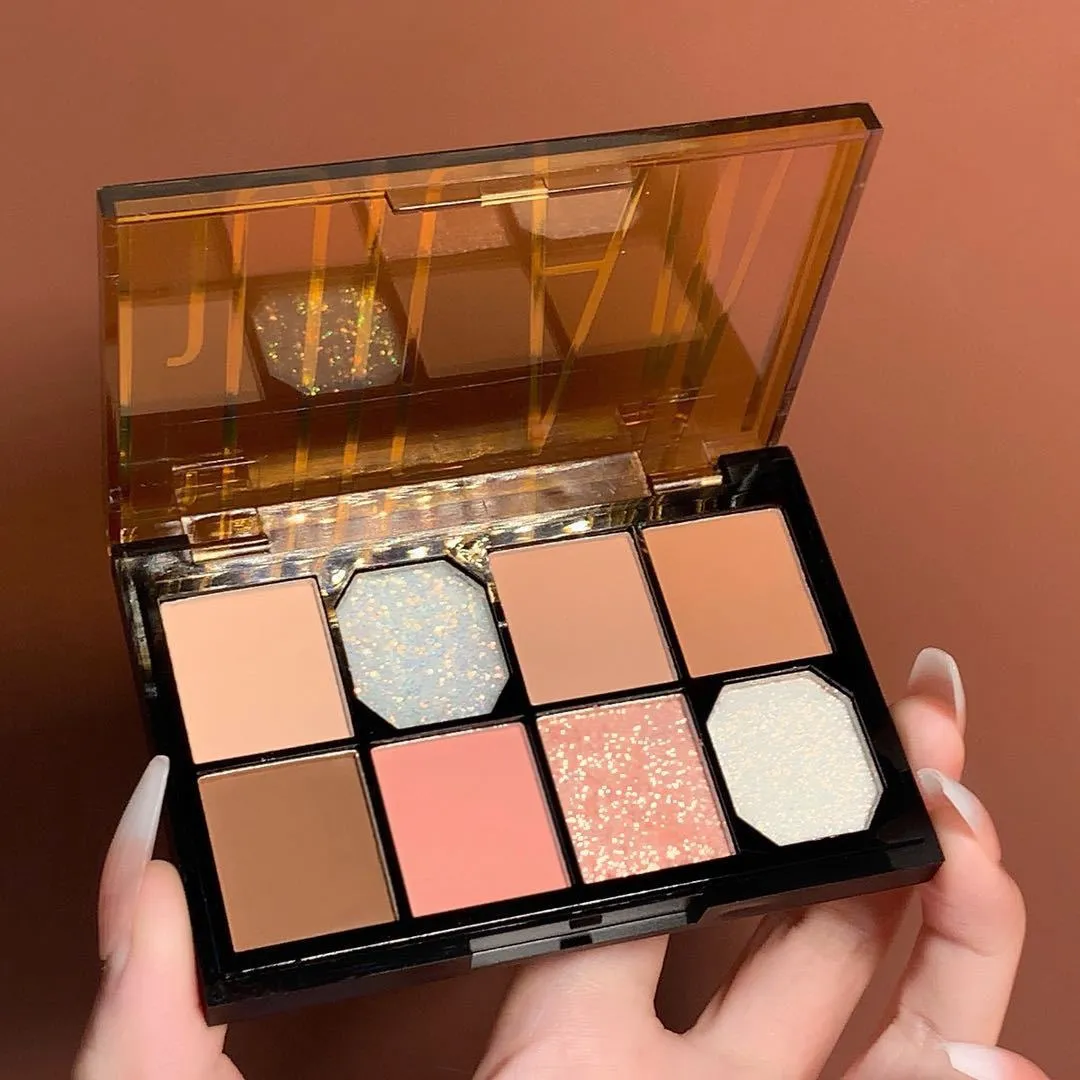 Color Matte Pearlescent Eye Shadow Palette Gray Tone Brown Bean Paste Powder Blush Eyeshadow Long Lasting Eyes Makeup Cosmetic