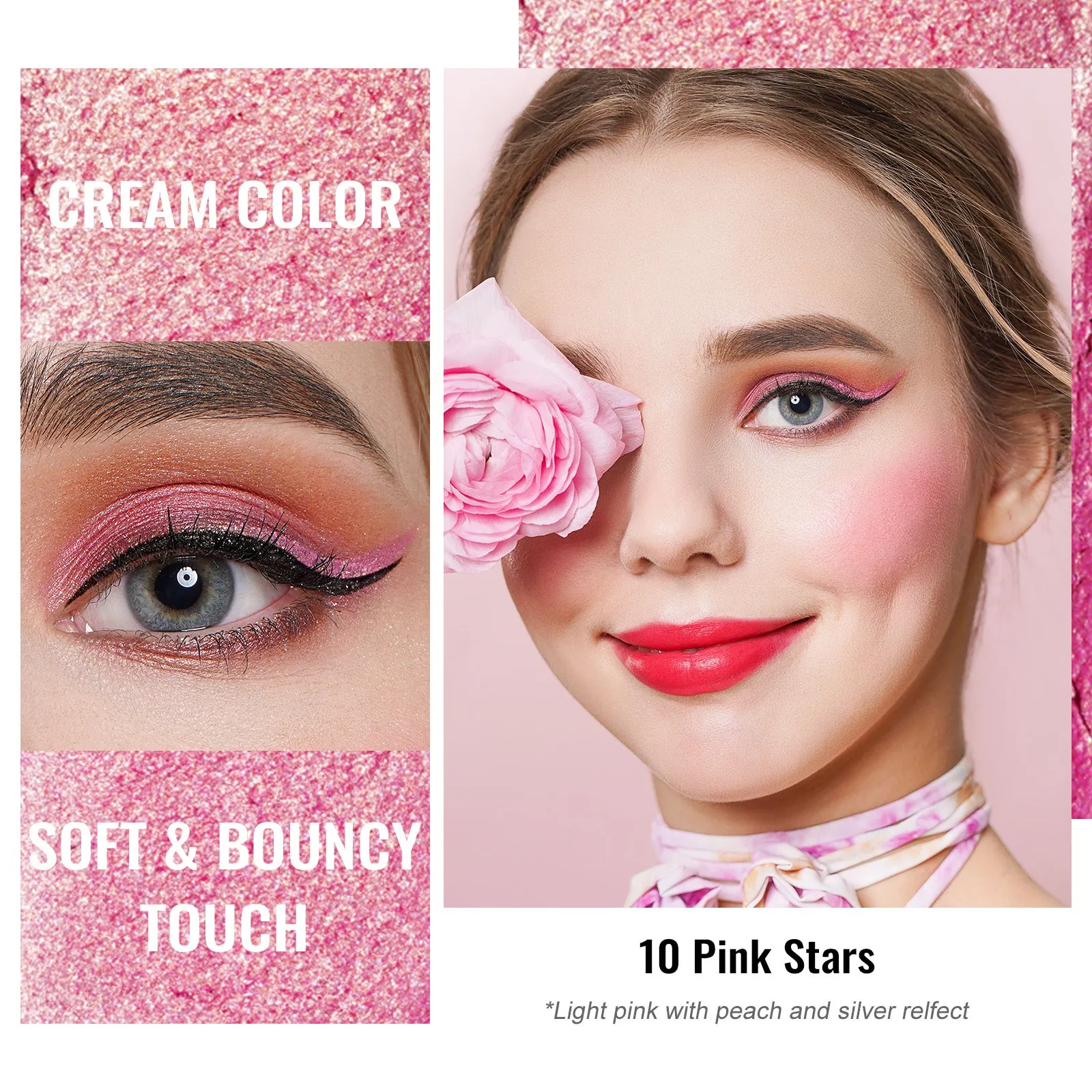 Cream Color | R10 Pink Stars