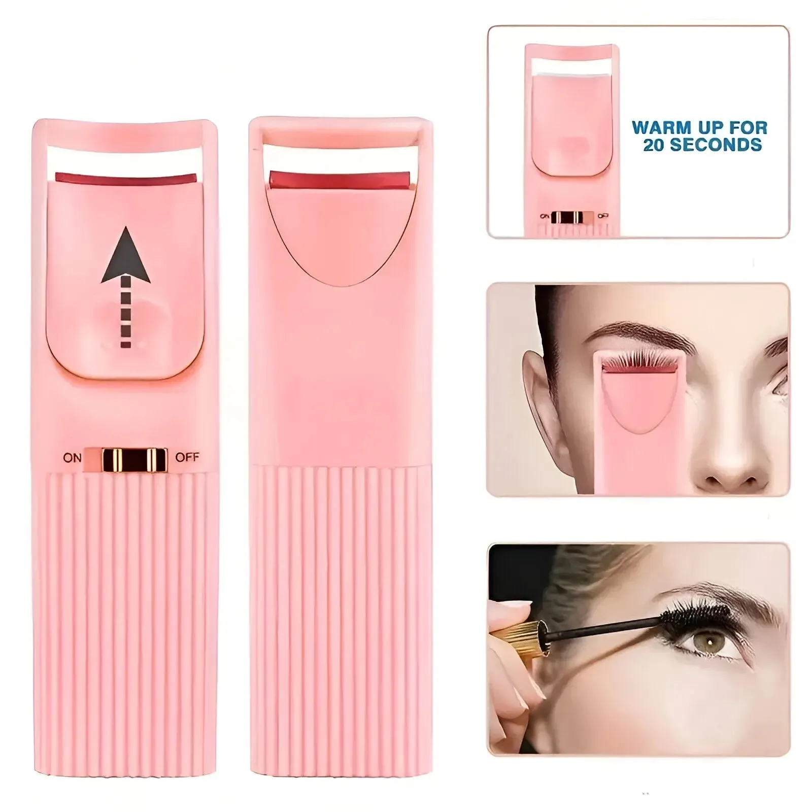Electric Heated Eyelash Curler Device