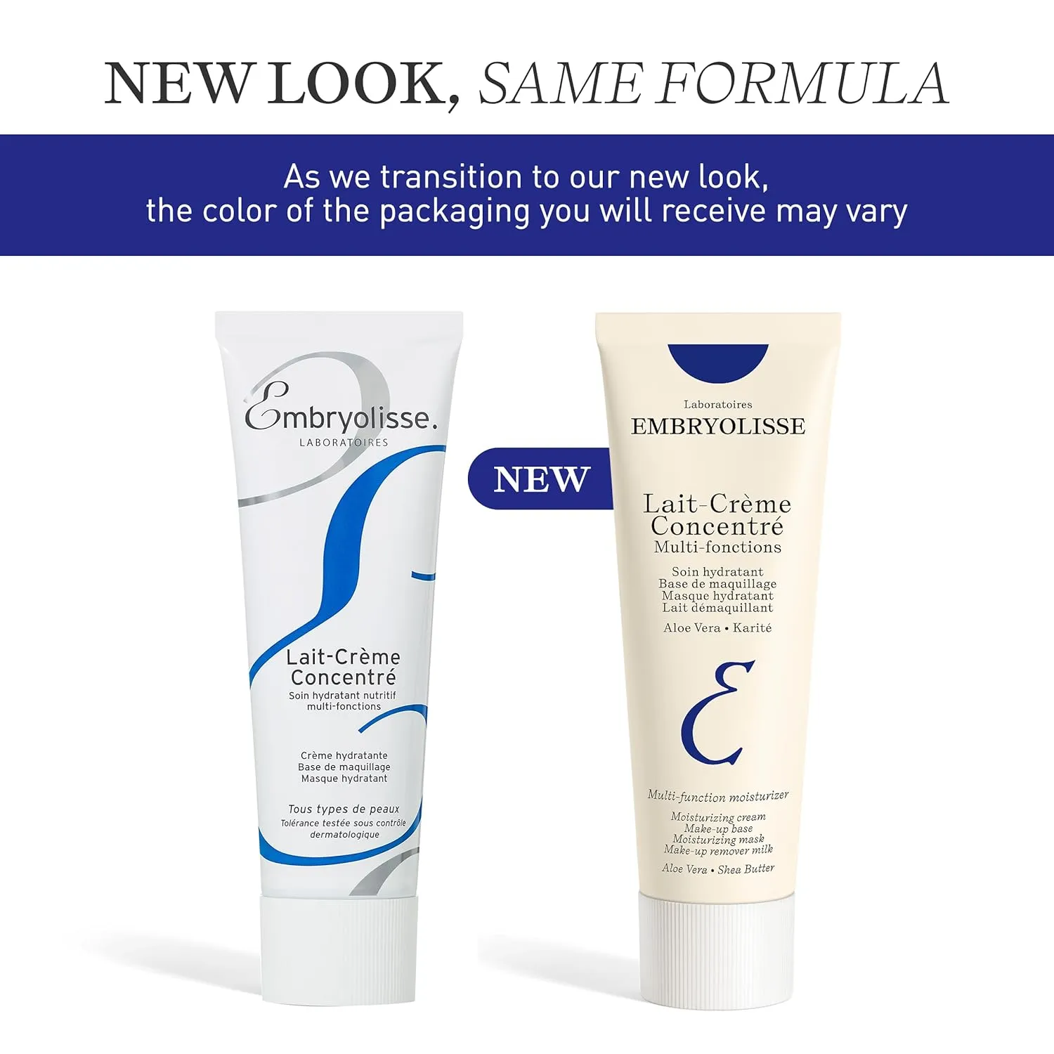 Embryolisse Lait-Crème Concentré - Multi-Tasking Face Cream & Makeup Primer for Daily Skincare - Suitable for All Skin Types