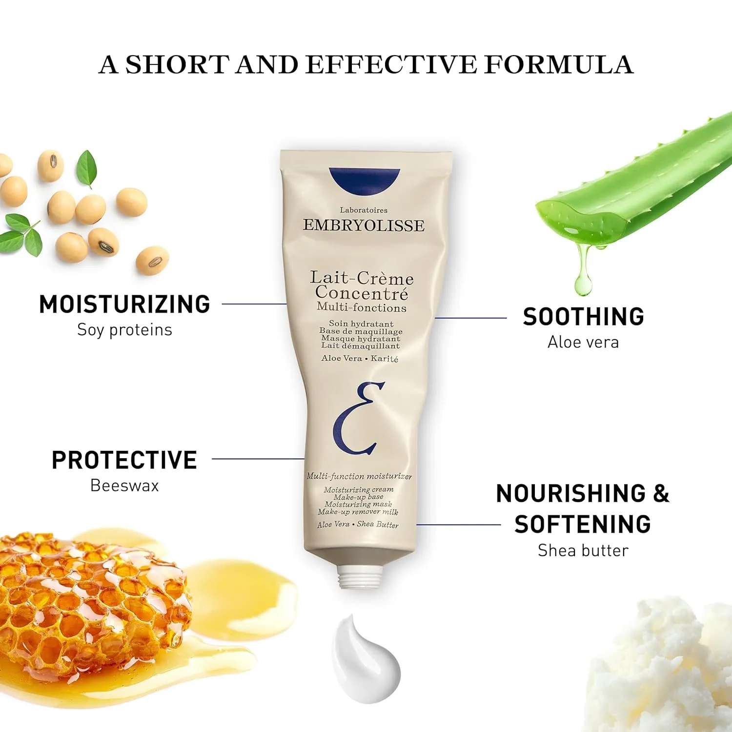 Embryolisse Lait-Crème Concentré - Multi-Tasking Face Cream & Makeup Primer for Daily Skincare - Suitable for All Skin Types