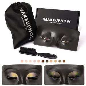 Imakeupnow - Makeup Practice Face Board #31 Black 4 - Brown Eyes