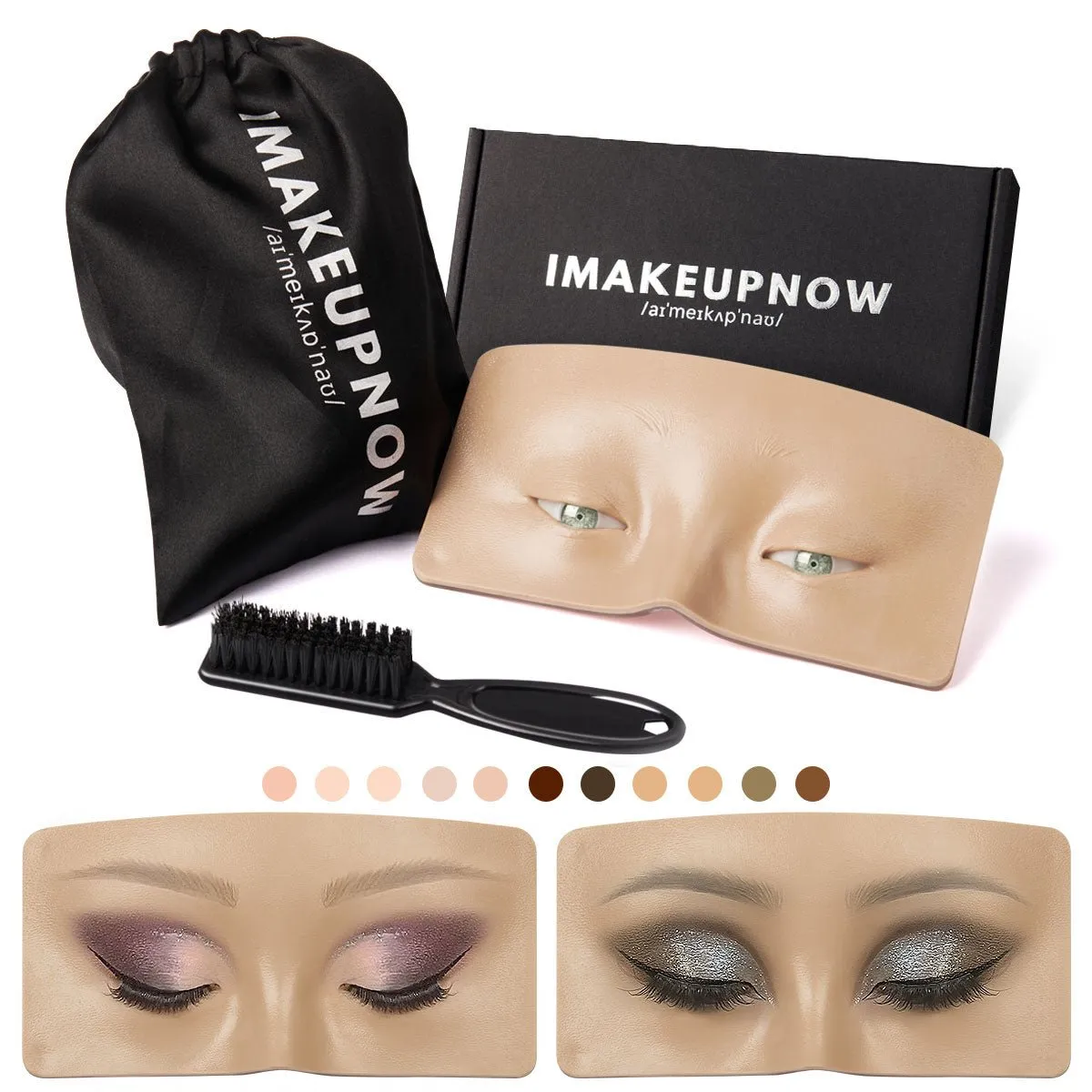 Imakeupnow - Makeup Practice Face Board #4-1 Tanned 5 - Green Eyes