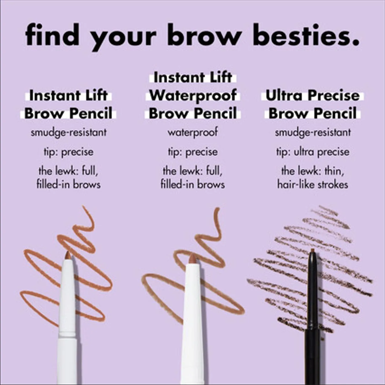 Instant Lift Dual-Sided Brow Pencil with Fine Tip (0.006 Oz)