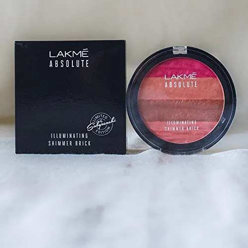 Lakme Absolute Illuminating Blush, Shimmer Brick in Pink, 10g