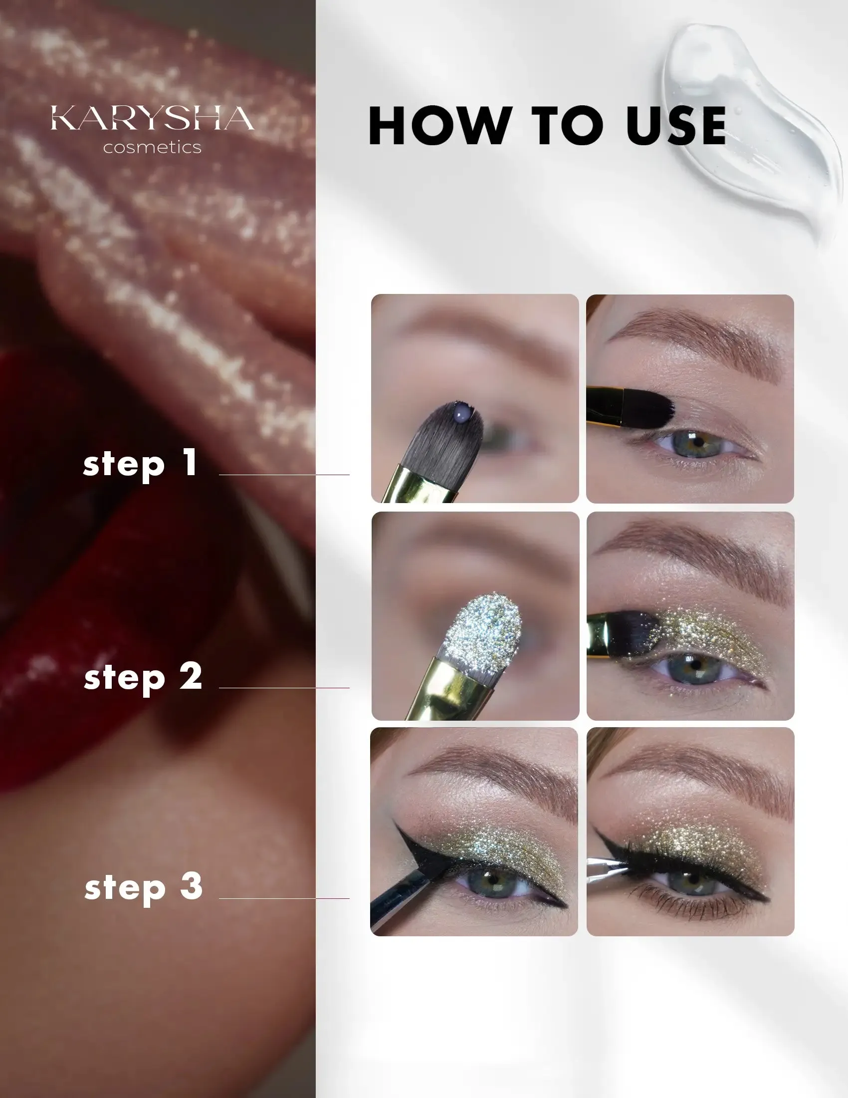 Long Lasting Eyeshadow Gel Primer Glitter Glue