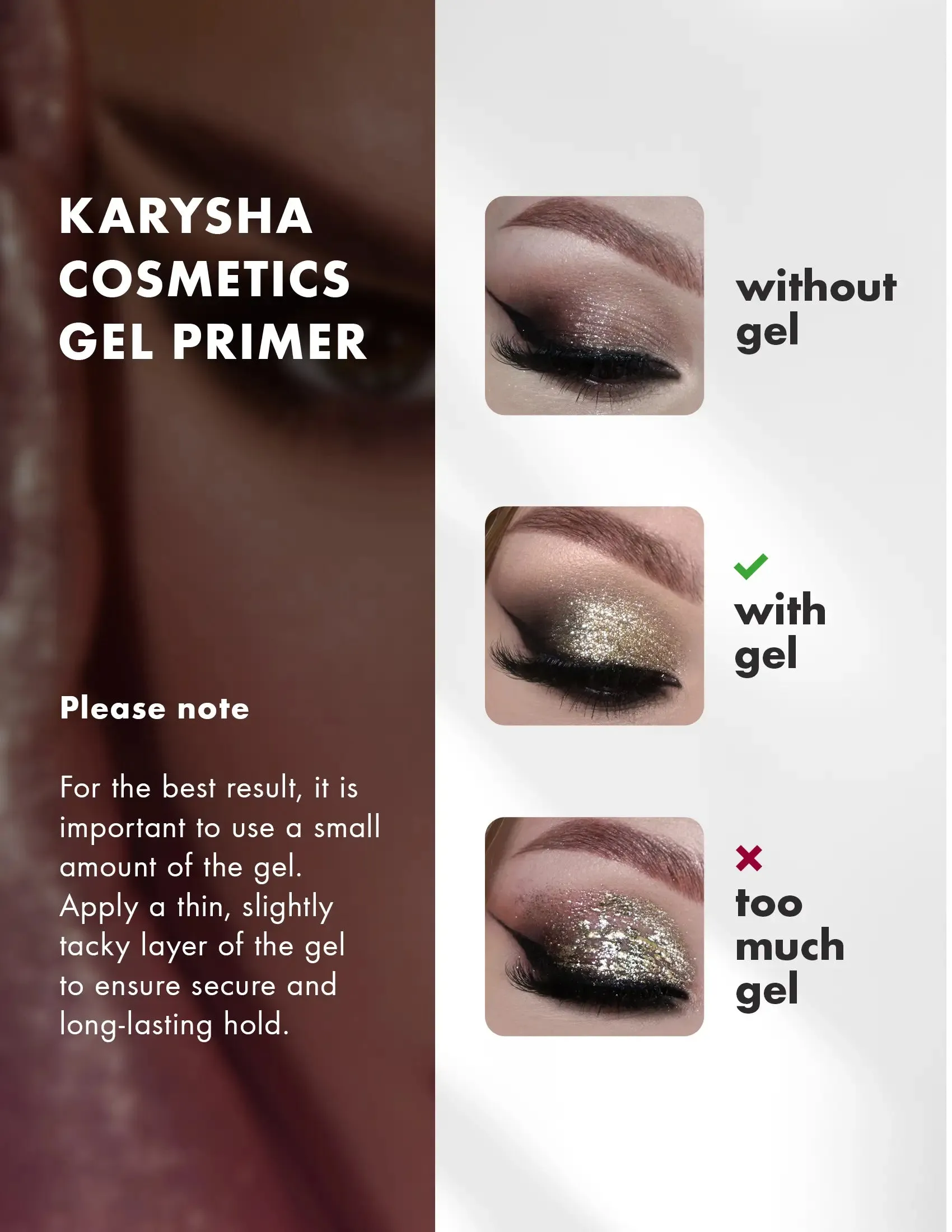 Long Lasting Eyeshadow Gel Primer Glitter Glue
