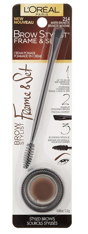 L'OREAL - Brow Stylist Frame & Set Warm Brunette - 0.08 oz (2.3 g)