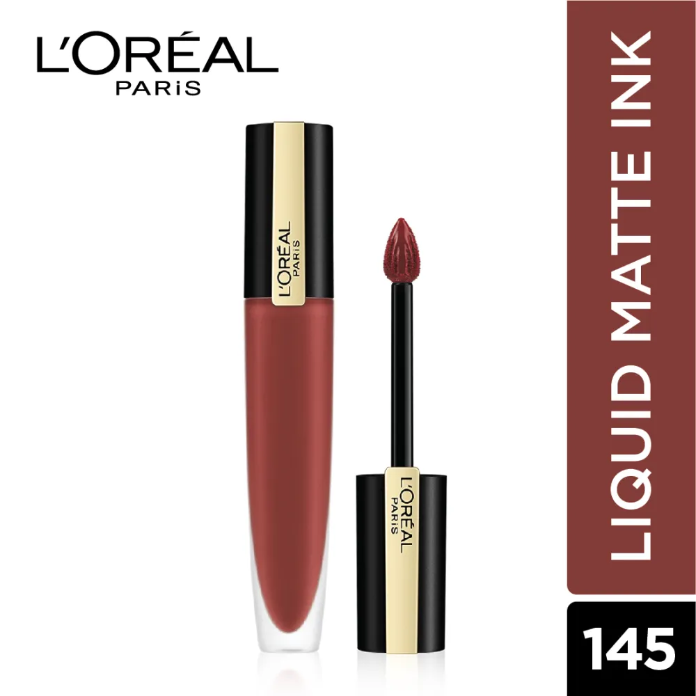 L'Oreal Paris Rouge Signature Matte Liquid Lipstick, 145 I Convince