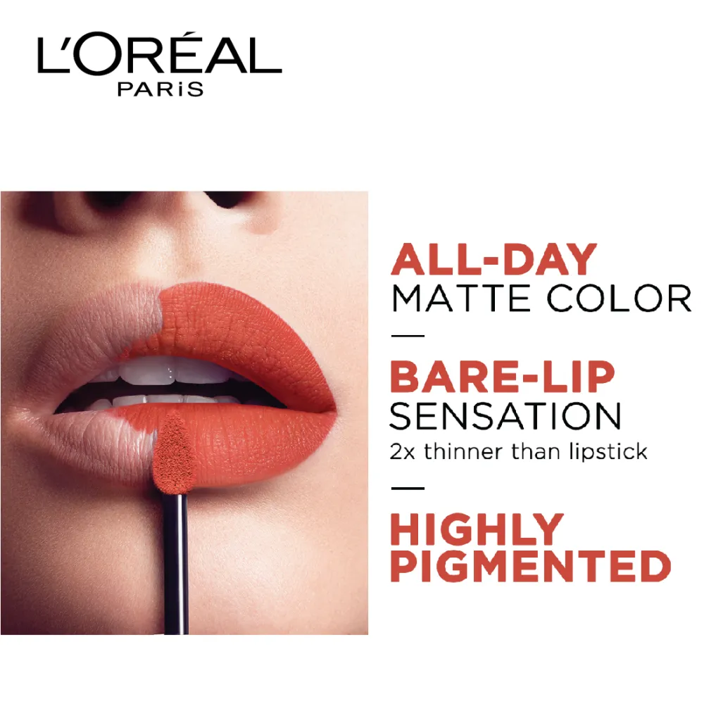 L'Oreal Paris Rouge Signature Matte Liquid Lipstick, 145 I Convince