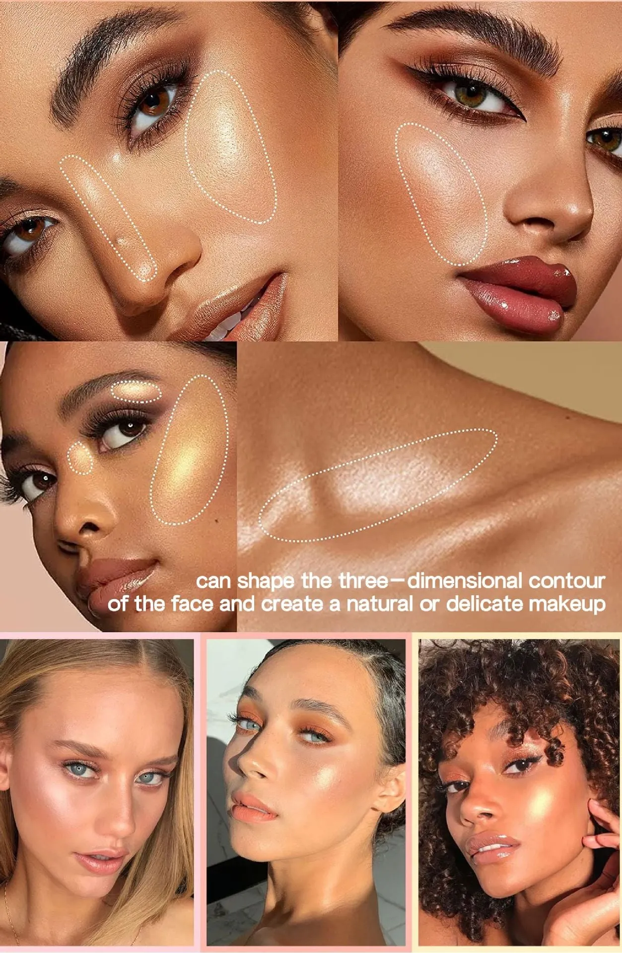 MA587 - Contouring Face Stick Liquid Face Illuminator Blush Cream