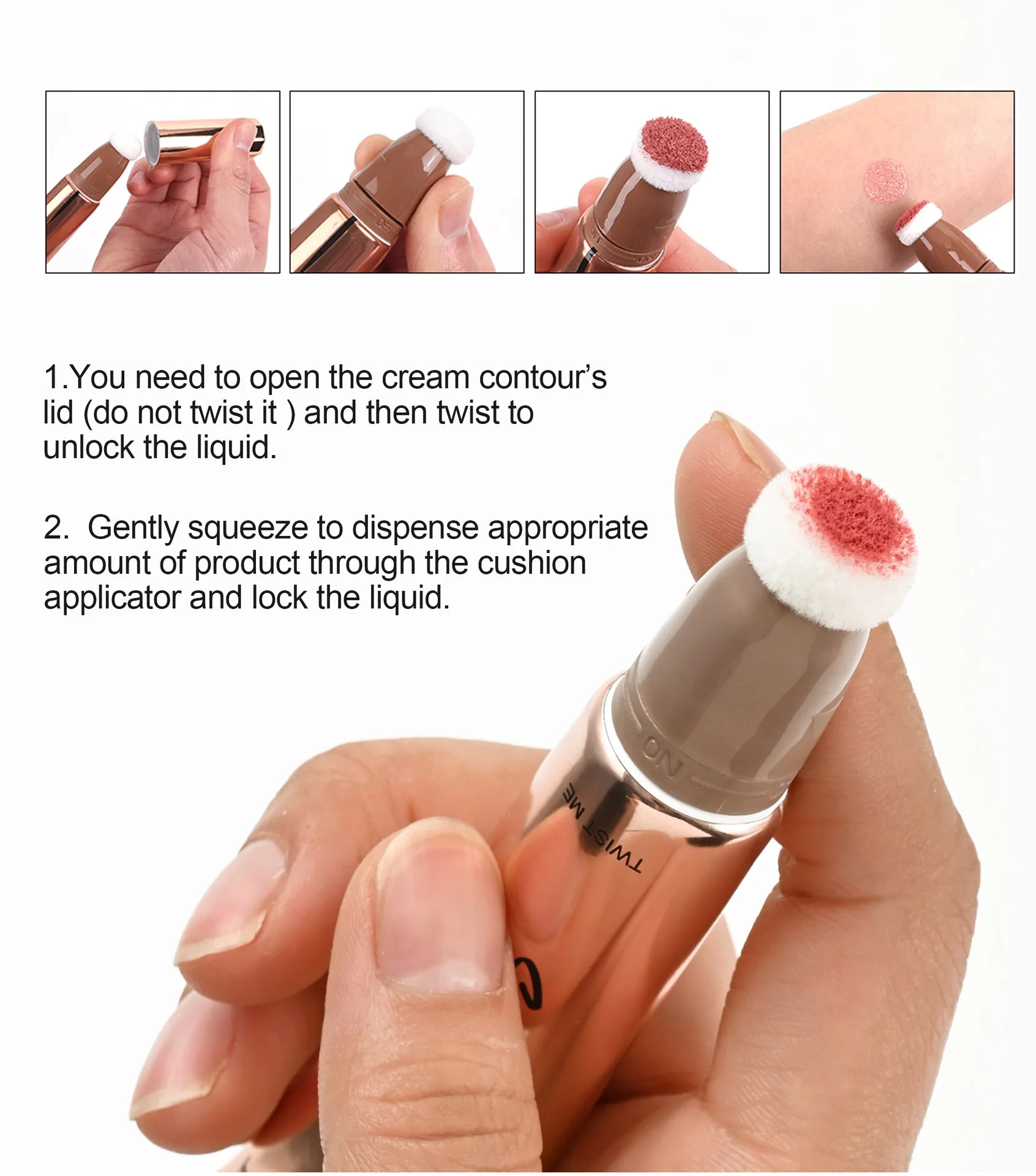 MA587 - Contouring Face Stick Liquid Face Illuminator Blush Cream