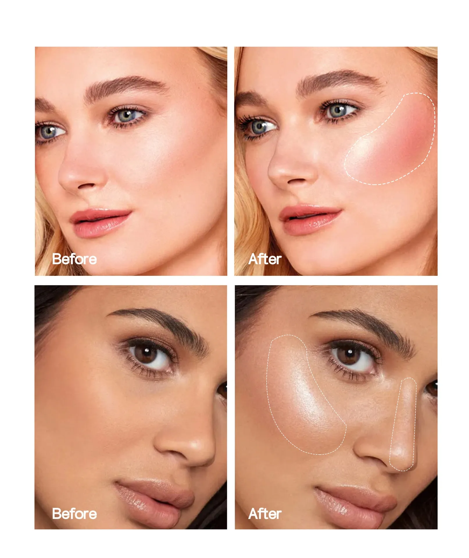 MA587 - Contouring Face Stick Liquid Face Illuminator Blush Cream