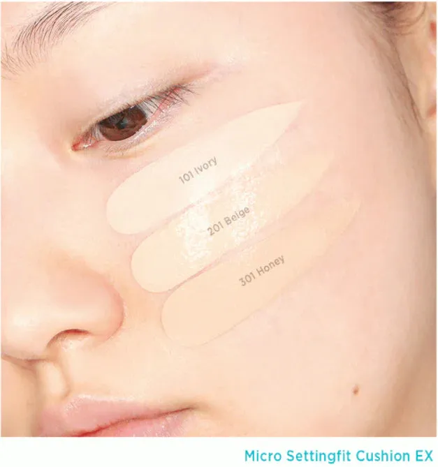 Moonshot Micro Settingfit Cushion Ex SPF50  PA**** 15g 301 Honey