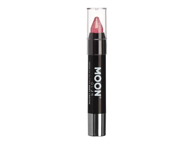 Neon UV  Glitter Body Crayon ,3.5g Magenta