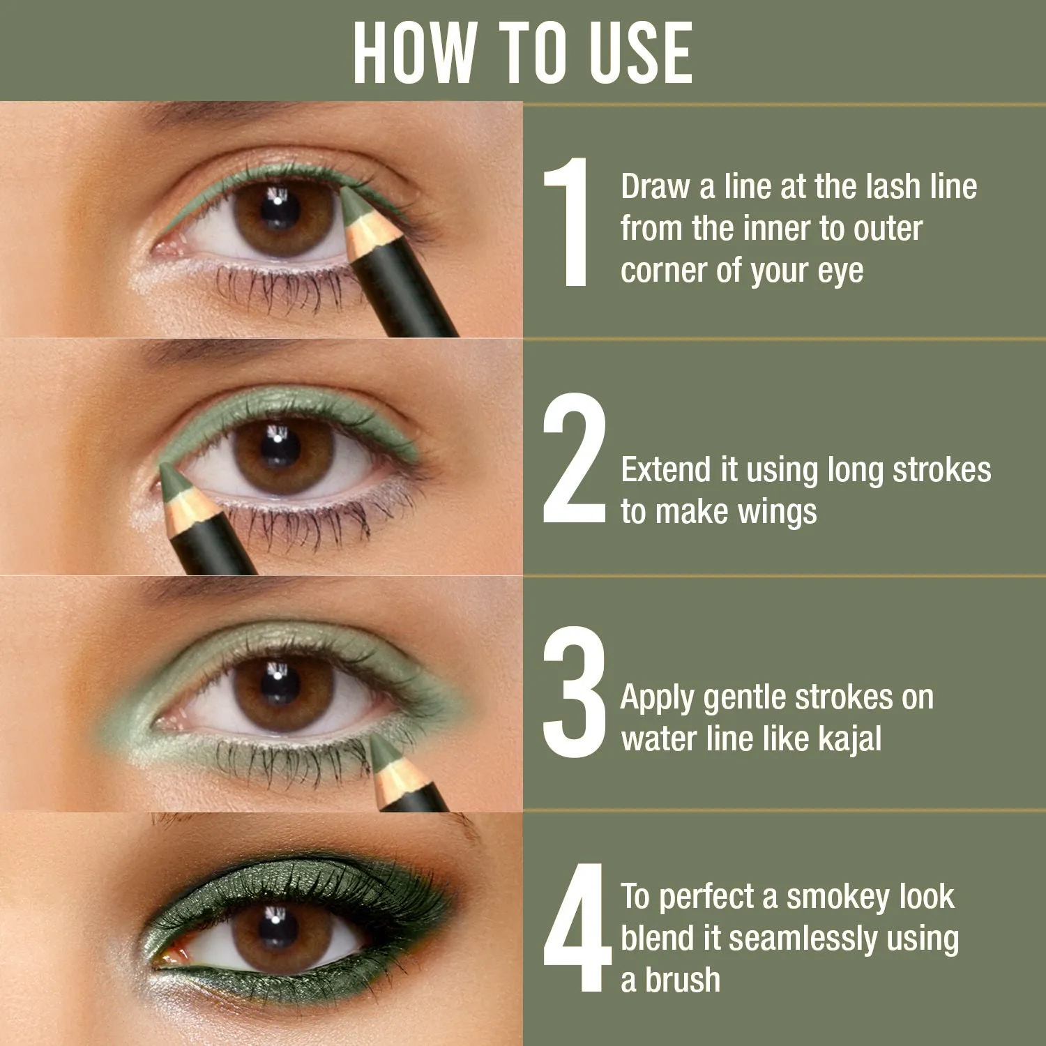 NY Bae High Eyeland - Eye Pencil, High on Green 1 (0.8g)