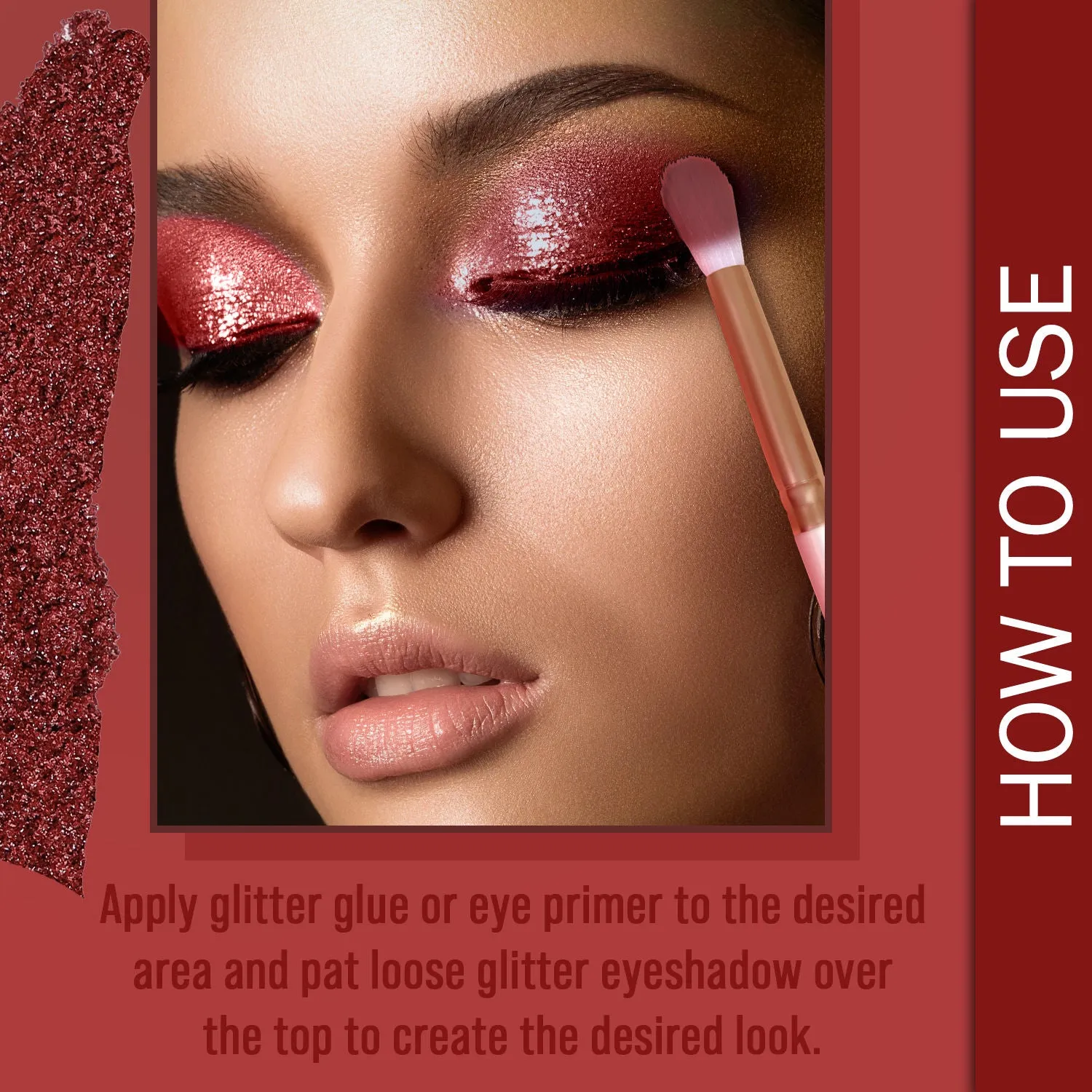 NY Bae Loose Glitter Eyeshadow - Party Pink 05 (2 g) | Rich Glitter Finish | Enriched with Oils & Fruit Extract | Super Pigmented | Long lasting | Easy To Use | Cruelty Free