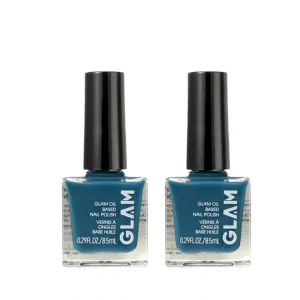 Pack Of 2 | GLAM Oil Based Nail Polish(Sapphire)