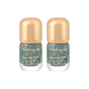 Pack Of 2 | Golden Cap Oil-based Nail Polish(17 Diamond Green)