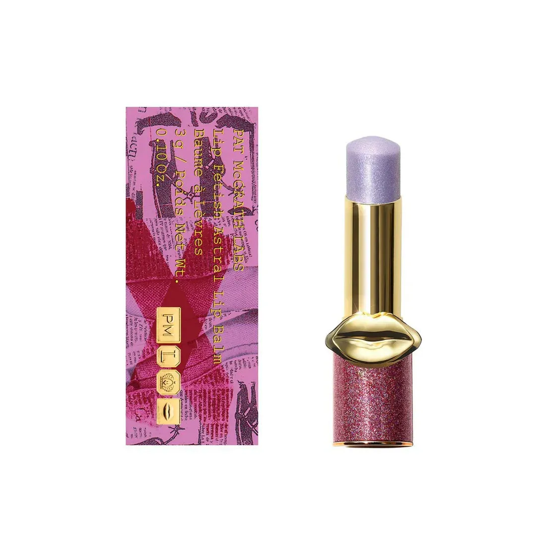 Pat McGrath Lip Fetish Astral Balm Amethyst Astral (Lavender with Pink and Blue Sparkle)