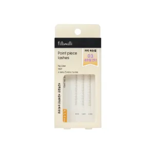 Point Piece Lashes 03 Natural Under (V-shape)(4,5,6mm) 90pcs