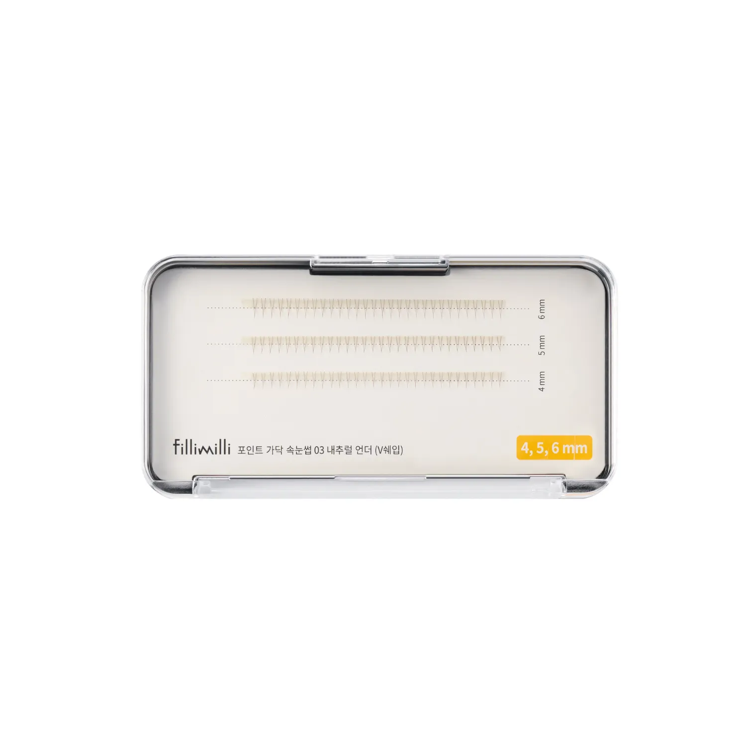 Point Piece Lashes 03 Natural Under (V-shape)(4,5,6mm) 90pcs