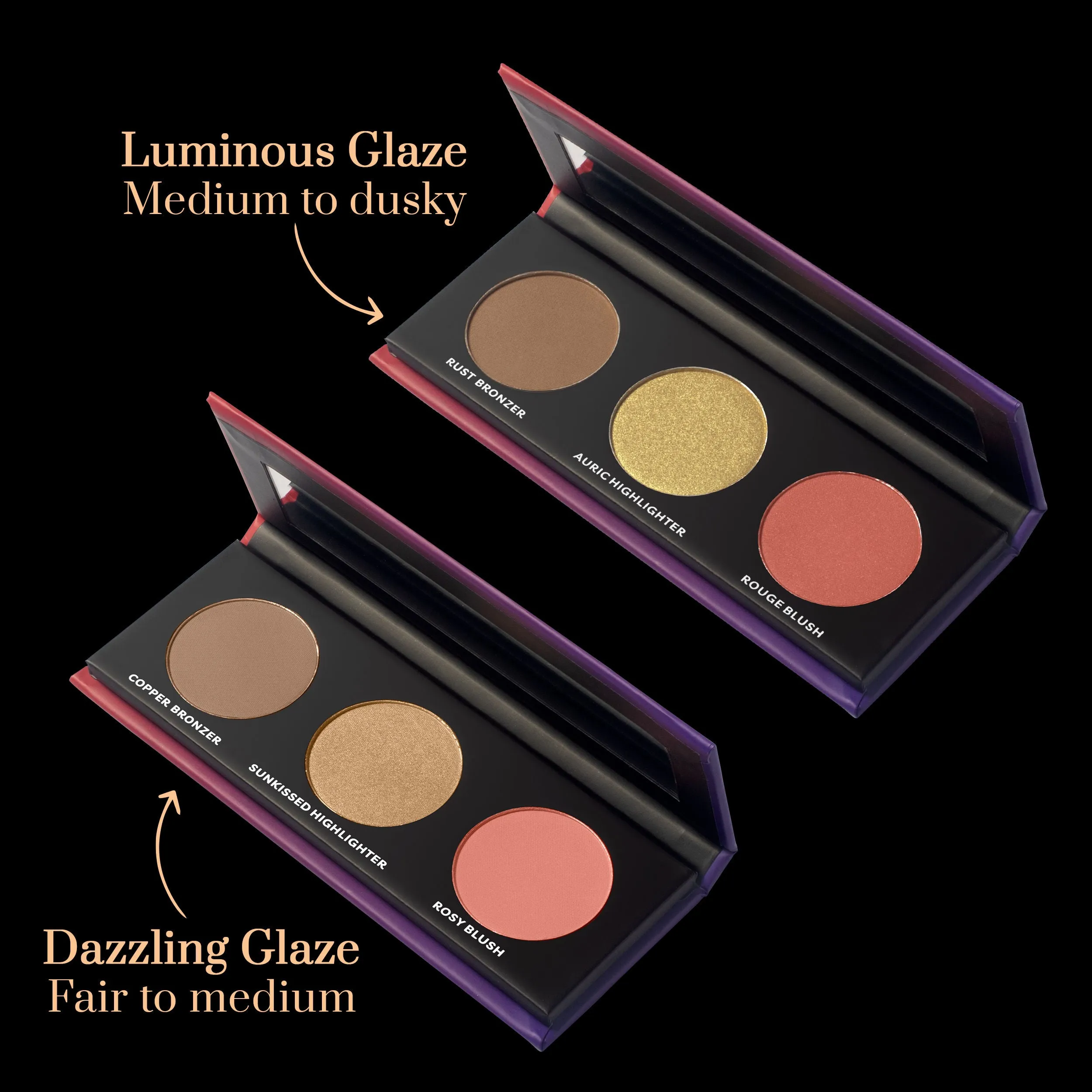 Purplle Luminous Glaze Ultra Complete Face Palette - Long Lasting | Matte | Shimmer | Buildable Coverage | High Pigmentation (12gm)