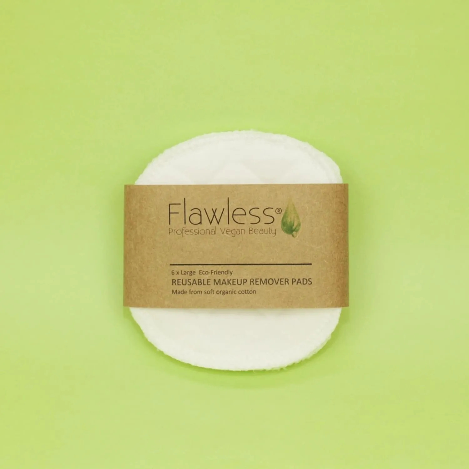 Reusable Organic Cotton Makeup Remover Pads x 6