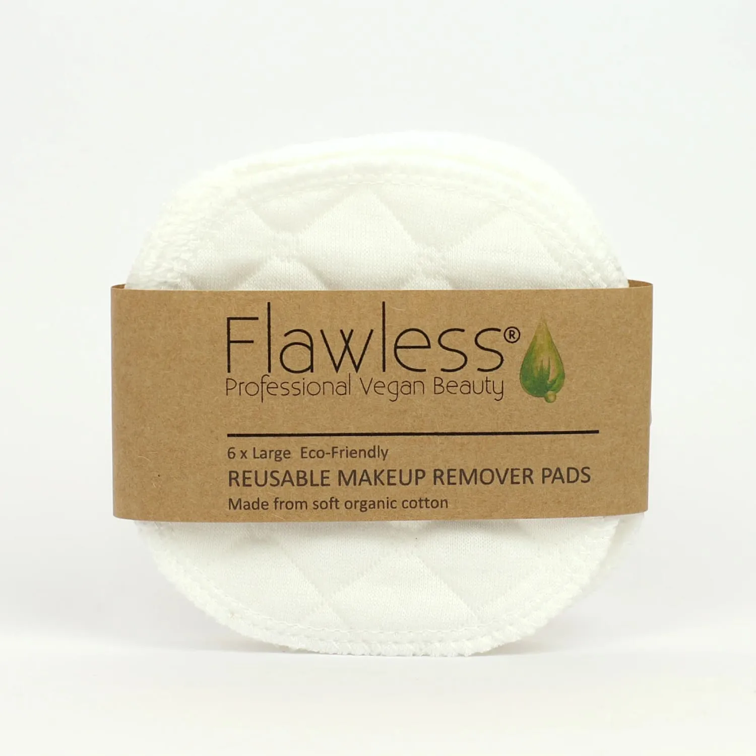 Reusable Organic Cotton Makeup Remover Pads x 6