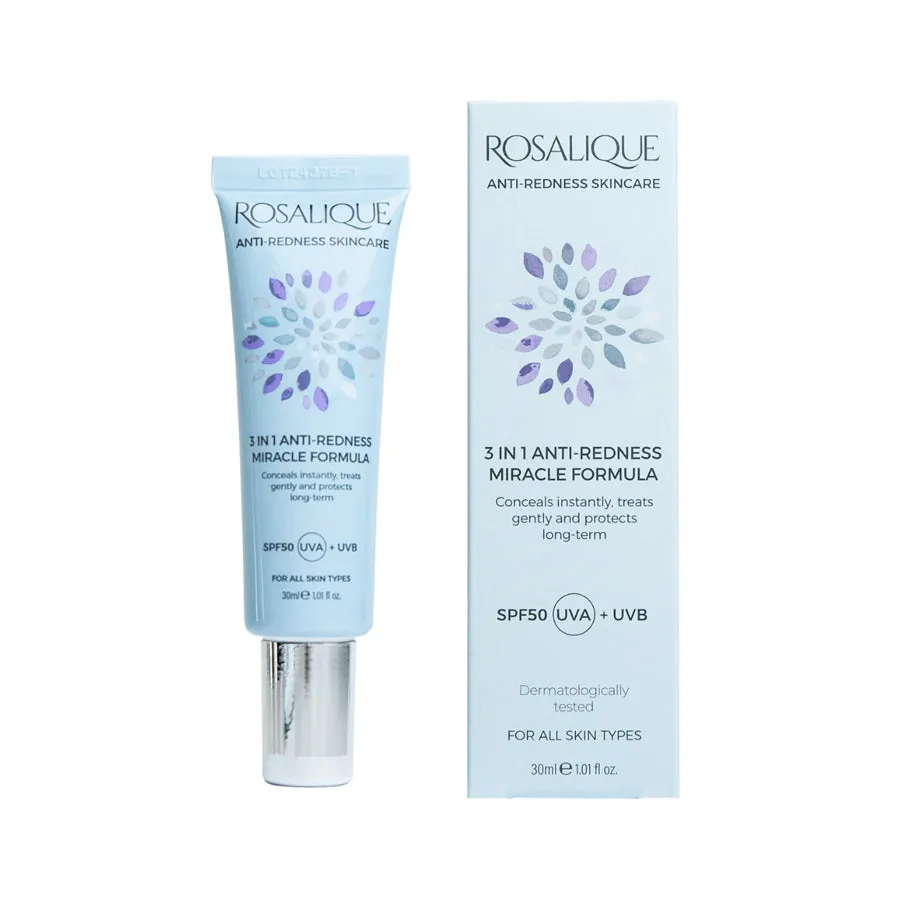 Rosalique 3 in 1 Anti-Redness Miracle Formula SPF50 30ml