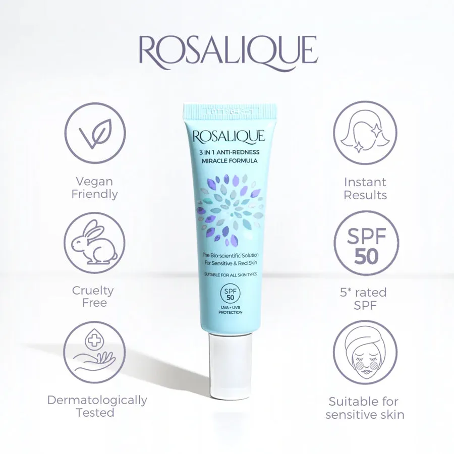 Rosalique 3 in 1 Anti-Redness Miracle Formula SPF50 30ml