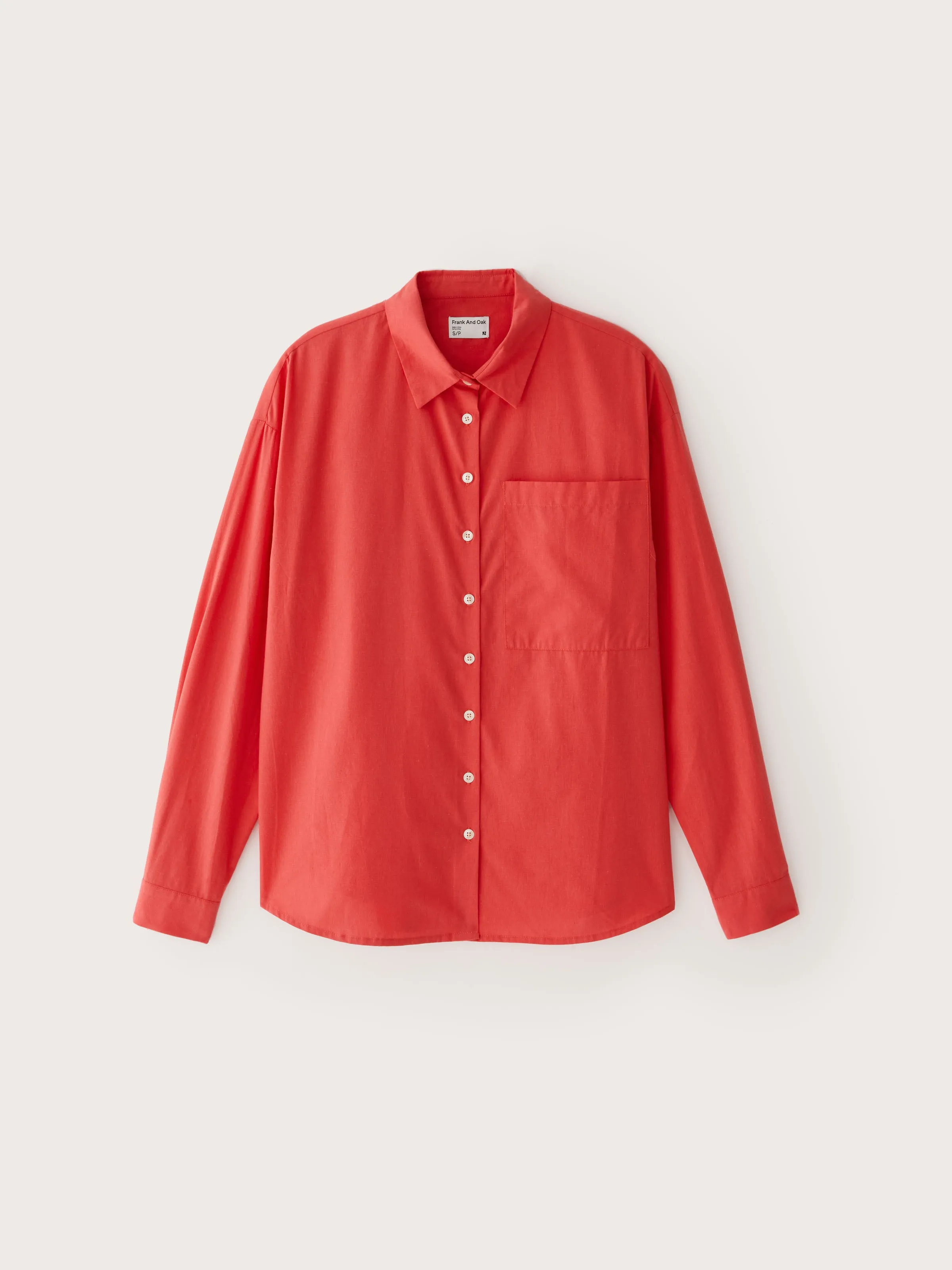 The Kapok Loose Shirt in Maraschino Red