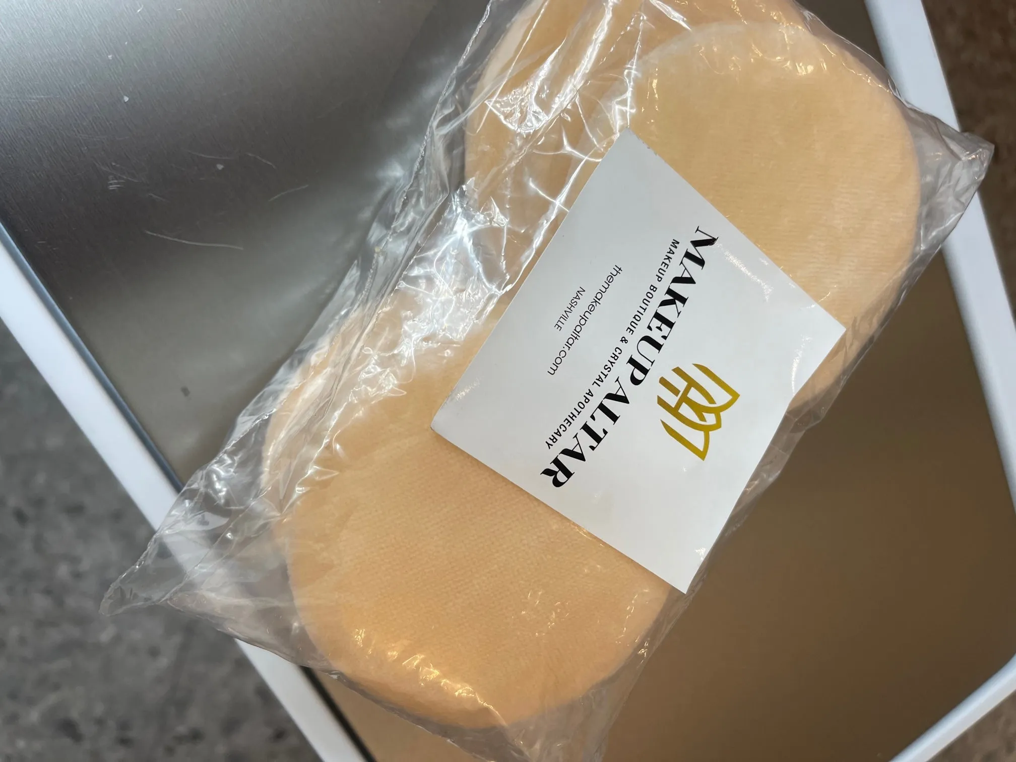The Makeup Altar Peach Velour Powder Puff 6-Pack