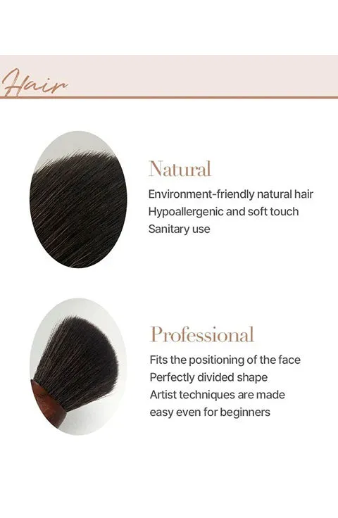 [too cool for school] Artist Vegan Powder Fan Brush